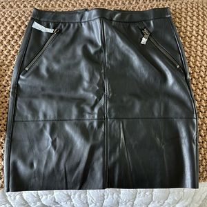 BNWT Faux leather mini skirt